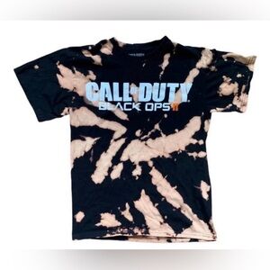 Call of Duty Black Ops II Bleach Dyed Graphic Tee – Size Medium